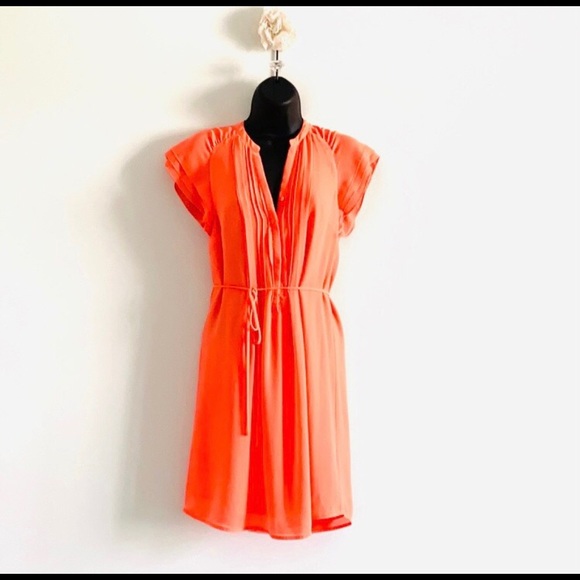 H&M Orange Red Tie Mini Dress - Picture 1 of 14